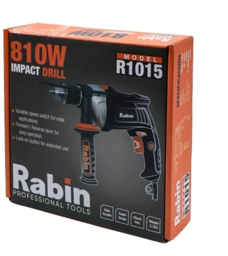 دریل چکشی 810 وات رابین R1015